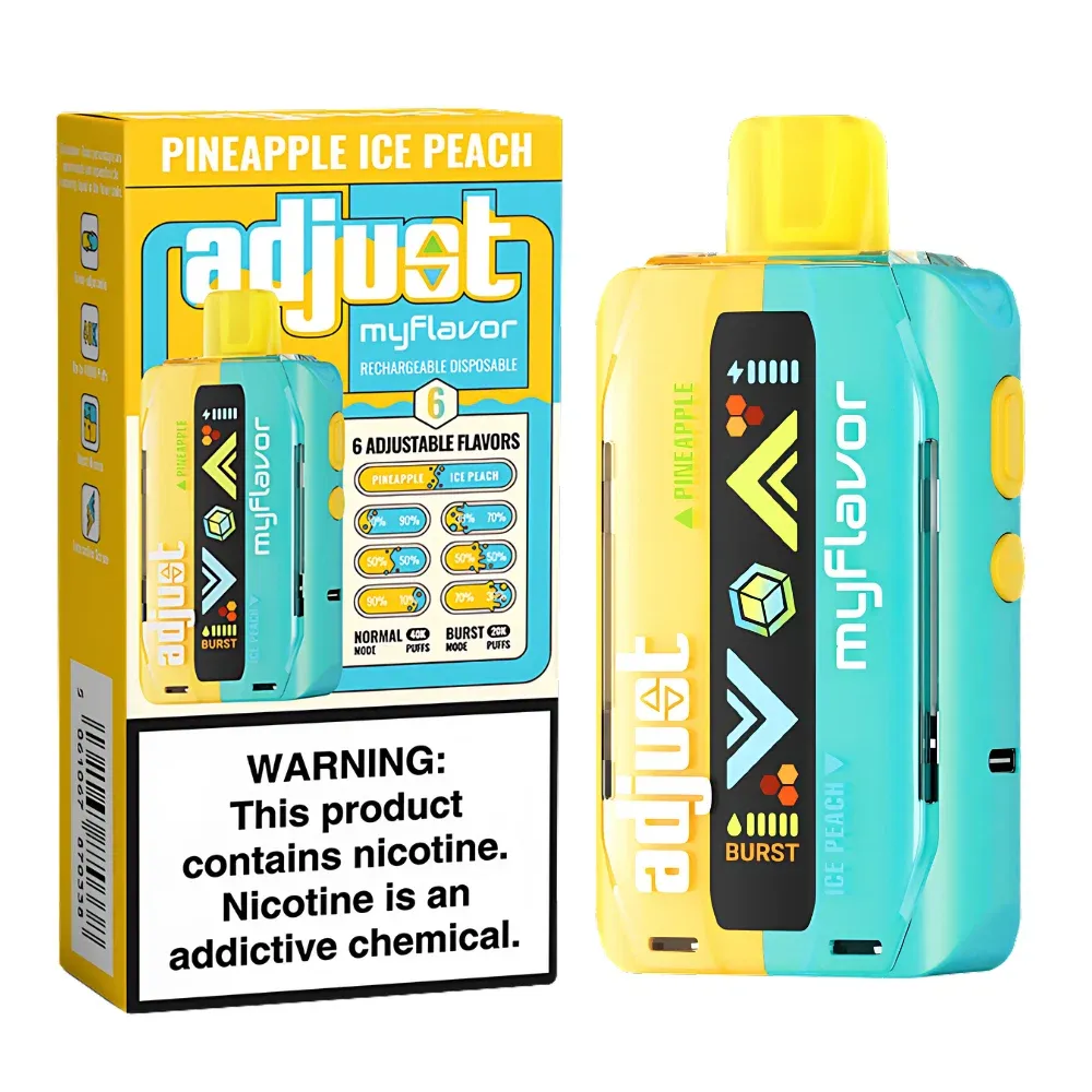 ADJUST MYFLAVOR 40K PINEAPPLE ICE PEACH ADJUST MYFLAVOR 40K PINEAPPLE ICE PEACH