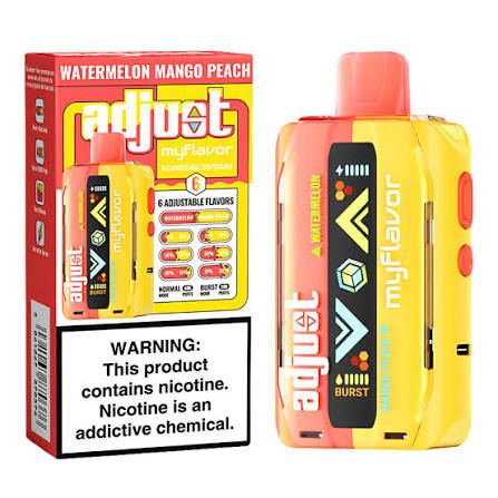 ADJUST MYFLAVOR 40K WATERMELON MANGO PEACH ADJUST MYFLAVOR 40K WATERMELON MANGO PEACH