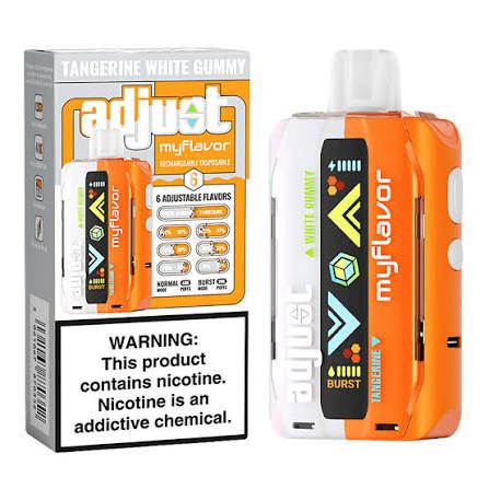 ADJUST MYFLAVOR 40K TANGERINE WHITE GUMMY ADJUST MYFLAVOR 40K TANGERINE WHITE GUMMY