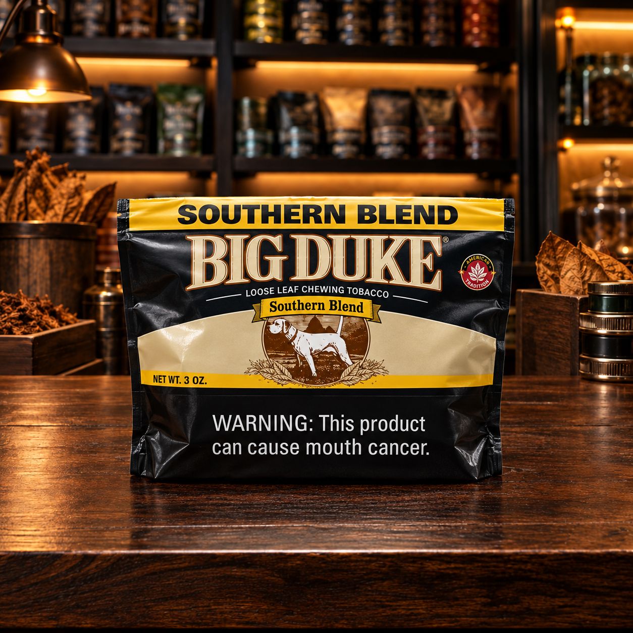BIG DUKE LOOSE LEAF CHEWING TOBACCO SOUTHERN BLEND 3 OZ BIG DUKE LOOSE LEAF CHEWING TOBACCO SOUTHERN BLEND 3 OZ