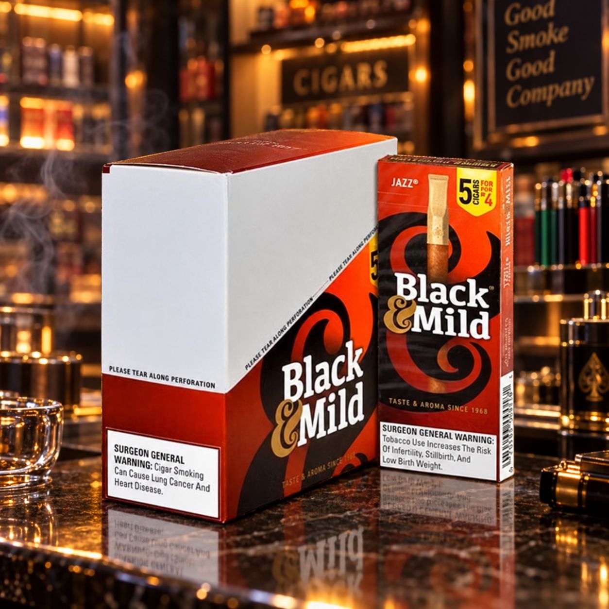 BLACK &amp; MILD 5 PACK JAZZ