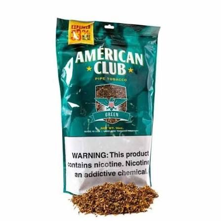 AMERICAN CLUB PIPE TOBACCO 16 OZ GREEN AMERICAN CLUB PIPE TOBACCO 16 OZ GREEN