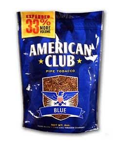 AMERICAN CLUB PIPE TOBACCO 6OZ BLUE AMERICAN CLUB PIPE TOBACCO 6OZ BLUE