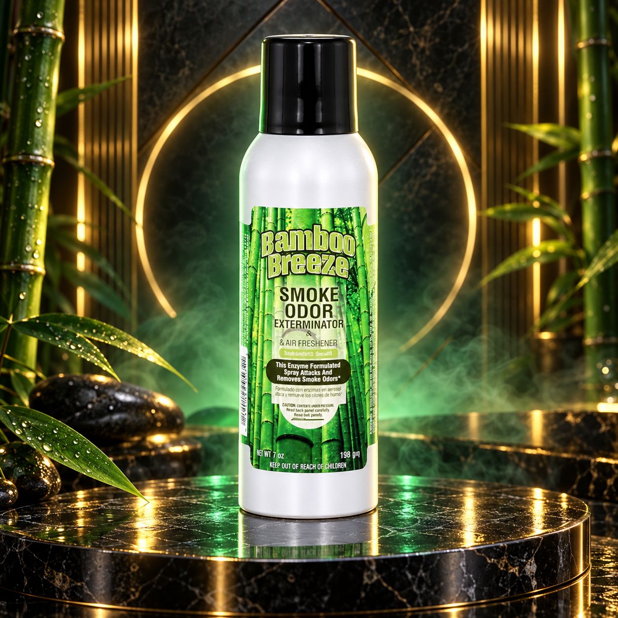 BAMBOO BREEZE SMOKE ODOR EXTERMINATOR &amp; AIR FRESHENER 7OZ