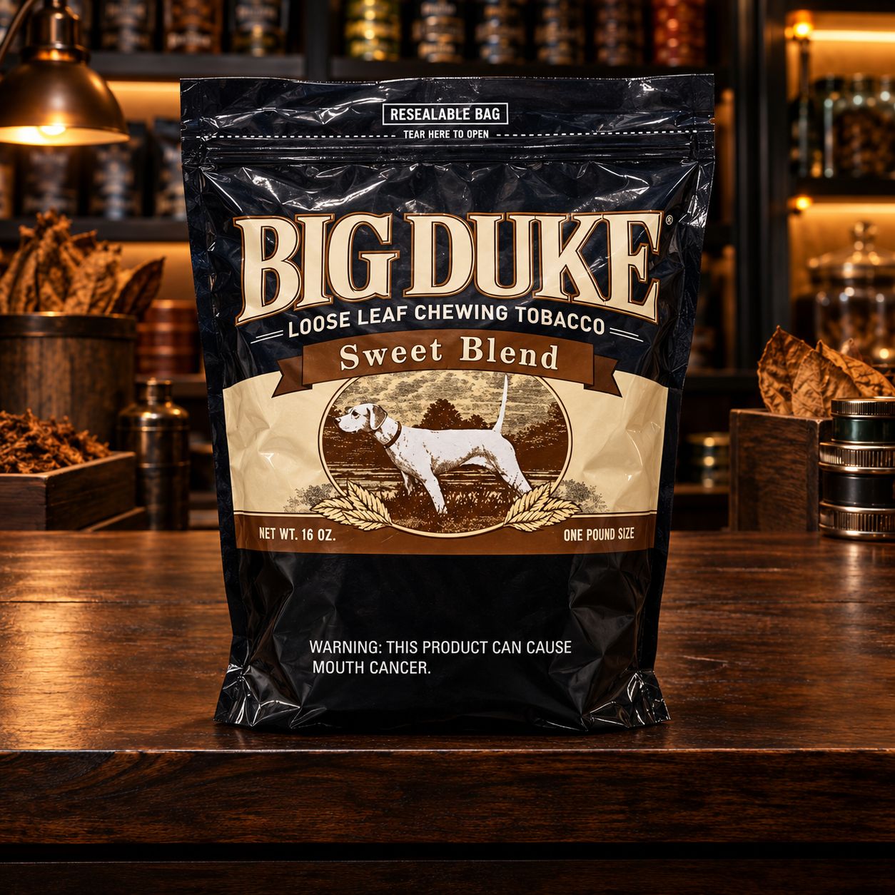 BIG DUKE LOOSE LEAF CHEWING TOBACCO SWEET BLEND 16 OZ BIG DUKE LOOSE LEAF CHEWING TOBACCO SWEET BLEND 16 OZ