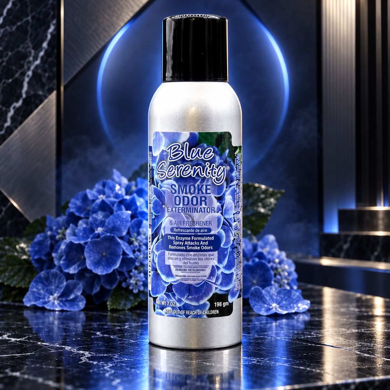 BLUE SERENITY SMOKE ODOR EXTERMINATOR &amp; AIR FRESHENER 7OZ