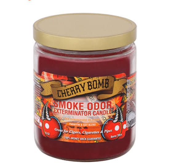 CHERRY BOMB SMOKE ODOR EXTEMINATOR CANDLE 13OZ CHERRY BOMB SMOKE ODOR EXTEMINATOR CANDLE 13OZ