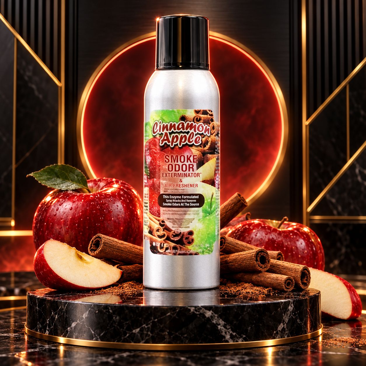 CINNAMON APPLE SMOKE ODOR EXTERMINATOR &amp; AIR FRESHENER 7OZ