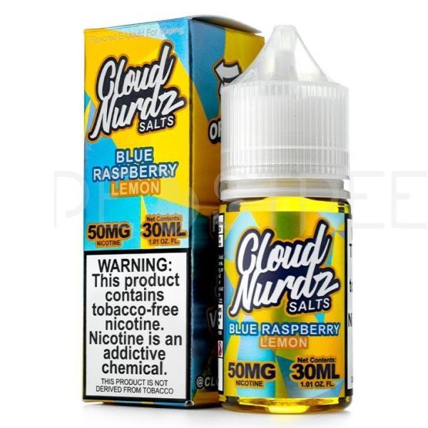 CLOUD NURDZ SALTS BLUE RASPBERRY LEMON 50MG CLOUD NURDZ SALTS BLUE RASPBERRY LEMON 50MG