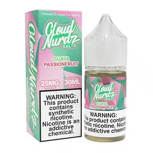 CLOUD NURDZ SALTS GUAVA PASSIONFRUIT 25MG CLOUD NURDZ SALTS GUAVA PASSIONFRUIT 25MG