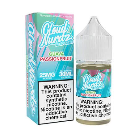 CLOUD NURDZ SALTS ICED GUAVA PASSIONFRUIT 25MG CLOUD NURDZ SALTS ICED GUAVA PASSIONFRUIT 25MG