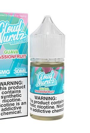 CLOUD NURDZ SALTS ICED GUAVA PASSIONFRUIT 50MG CLOUD NURDZ SALTS ICED GUAVA PASSIONFRUIT 50MG