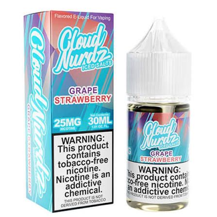 CLOUD NURDZ SALTS ICED STRAWBERRY GRAPE 25MG CLOUD NURDZ SALTS ICED STRAWBERRY GRAPE 25MG