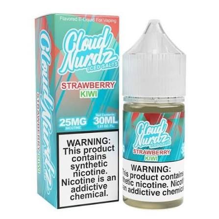 CLOUD NURDZ SALTS ICED STRAWBERRY KIWI 25MG CLOUD NURDZ SALTS ICED STRAWBERRY KIWI 25MG