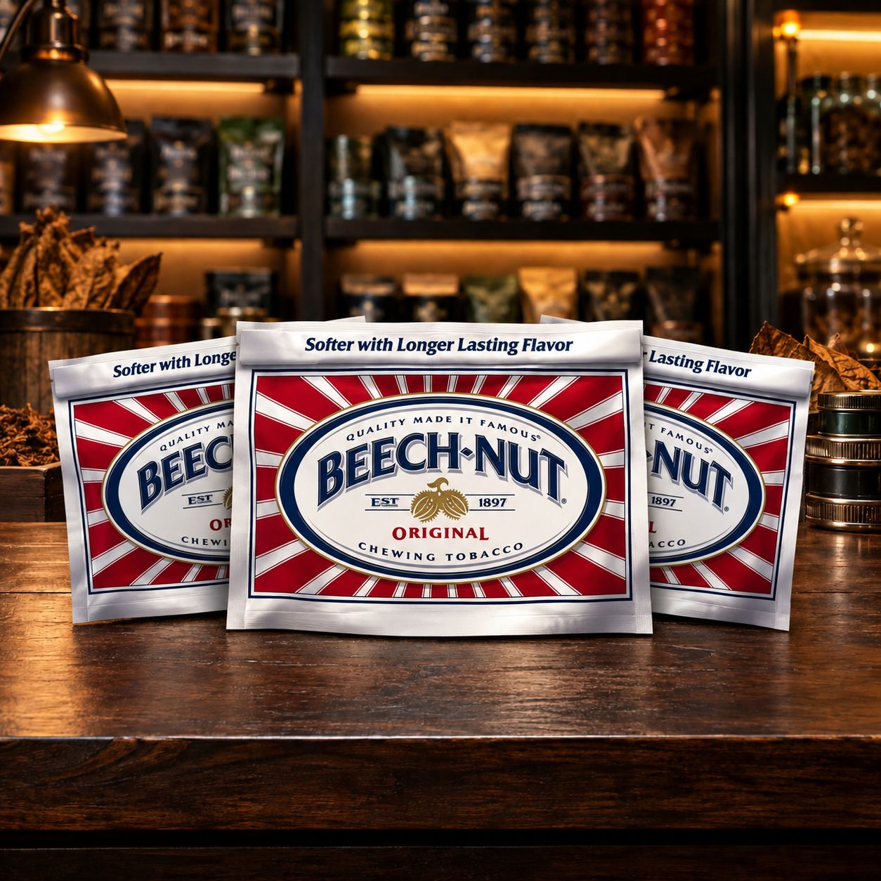 BEECH NUT ORIGINAL CHEWING TOBACCO 3 POUCH DEAL BEECH NUT ORIGINAL CHEWING TOBACCO 3 POUCH DEAL