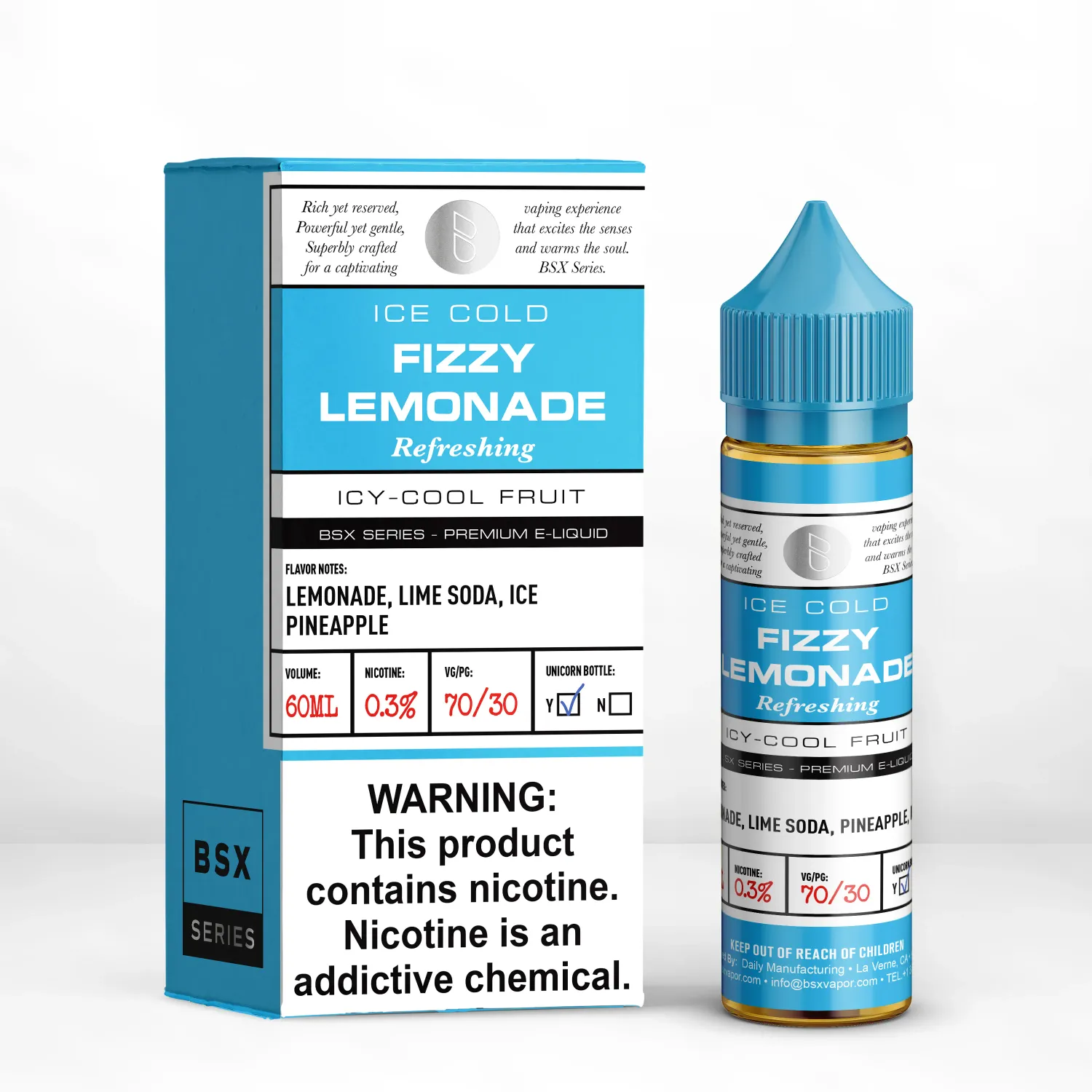 BSX SERIES 3 MG FIZZY LEMONADE BSX SERIES 3 MG FIZZY LEMONADE