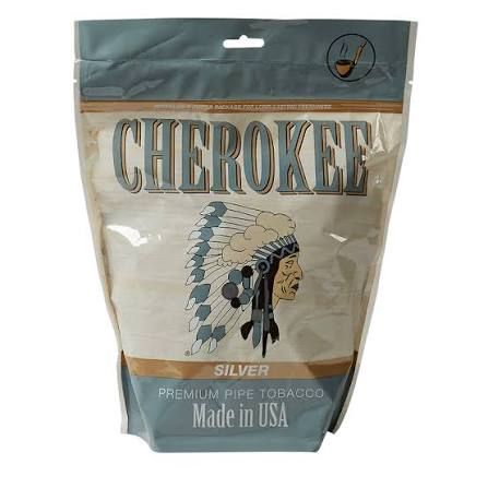 CHEROKEE PREMIUM PIPE TOBACCO 16 OZ SILVER CHEROKEE PREMIUM PIPE TOBACCO 16 OZ SILVER
