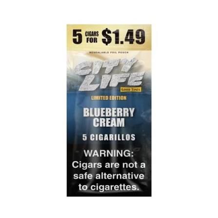 CITY LIFE GOOD TIME 5/1.29 LIMITED EDITION CIGARILLO BLUEBERRY CREAM CITY LIFE GOOD TIME 5/1.29 LIMITED EDITION CIGARILLO BLUEBERRY CREAM
