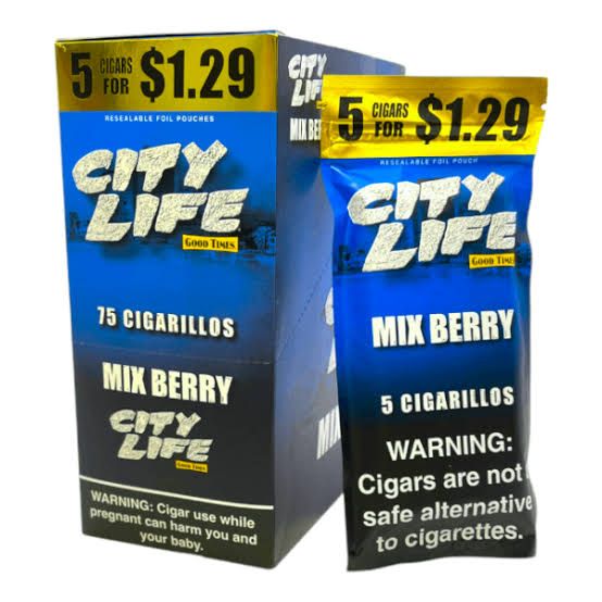 CITY LIFE GOOD TIME 5/1.29 CIGARILLO MIX BERRY CITY LIFE GOOD TIME 5/1.29 CIGARILLO MIX BERRY
