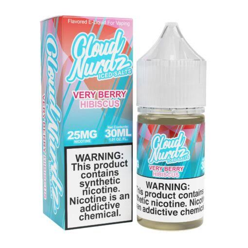 CLOUD NURDZ SALTS ICED VERY BERRY HIBISCUS 25MG CLOUD NURDZ SALTS ICED VERY BERRY HIBISCUS 25MG