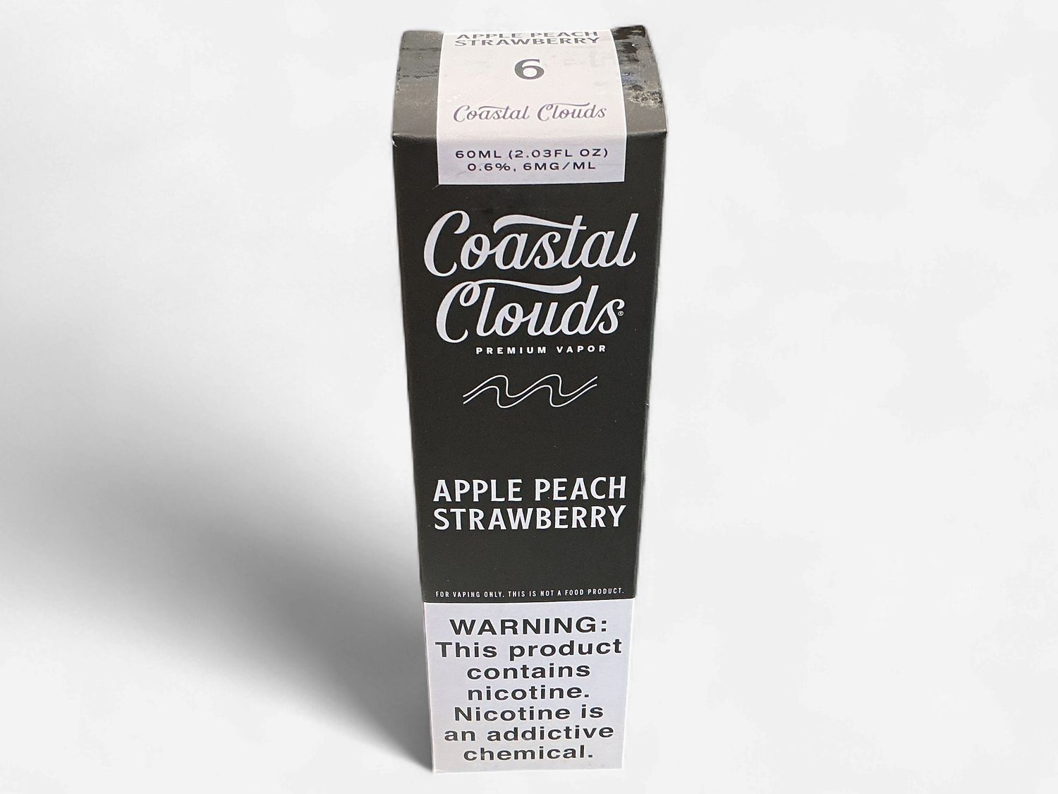 COASTAL CLOUDS 6 MG APPLE PEACH STRAWBERRY COASTAL CLOUDS 6 MG APPLE PEACH STRAWBERRY