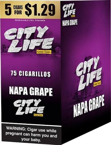 CITY LIFE GOOD TIME 5/1.39 CIGARILLO NAPA GRAPE CITY LIFE GOOD TIME 5/1.39 CIGARILLO NAPA GRAPE