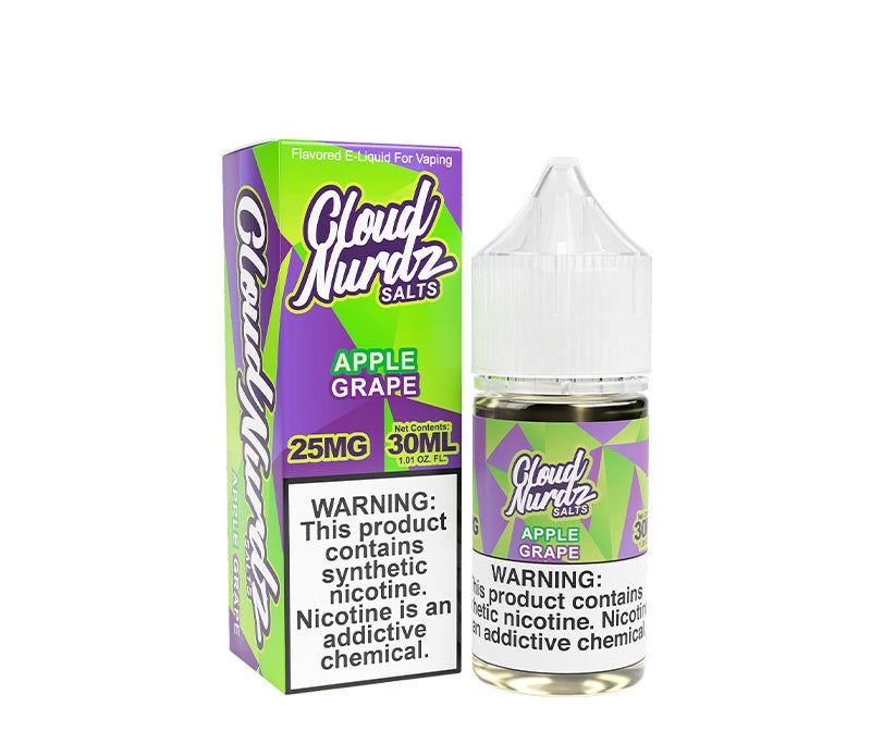 CLOUD NURDZ SALTS APPLE GRAPE 25MG CLOUD NURDZ SALTS APPLE GRAPE 25MG