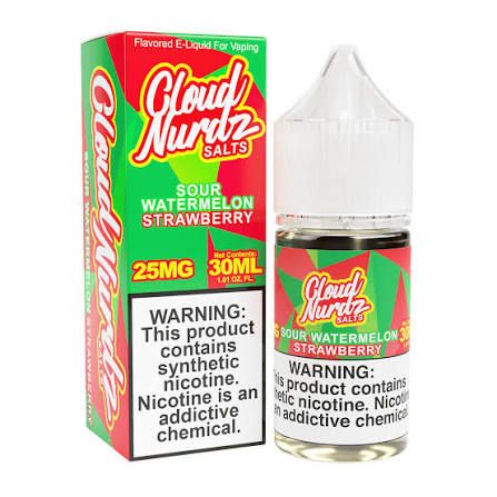 CLOUD NURDZ SALTS ICED SOR STRAWBERRY WATERMELON 25MG CLOUD NURDZ SALTS ICED SOR STRAWBERRY WATERMELON 25MG