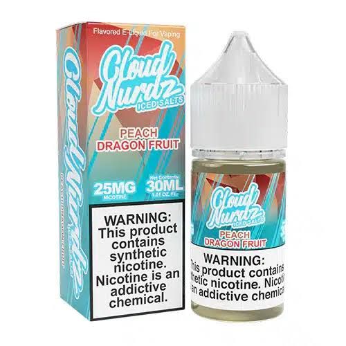 CLOUD NURDZ SALTS ICED PEACH DRAGON FRUIT 25MG CLOUD NURDZ SALTS ICED PEACH DRAGON FRUIT 25MG
