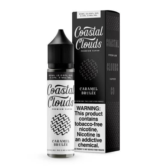 COASTAL CLOUDS 3 MG CARAMEL BRULEE COASTAL CLOUDS 3 MG CARAMEL BRULEE