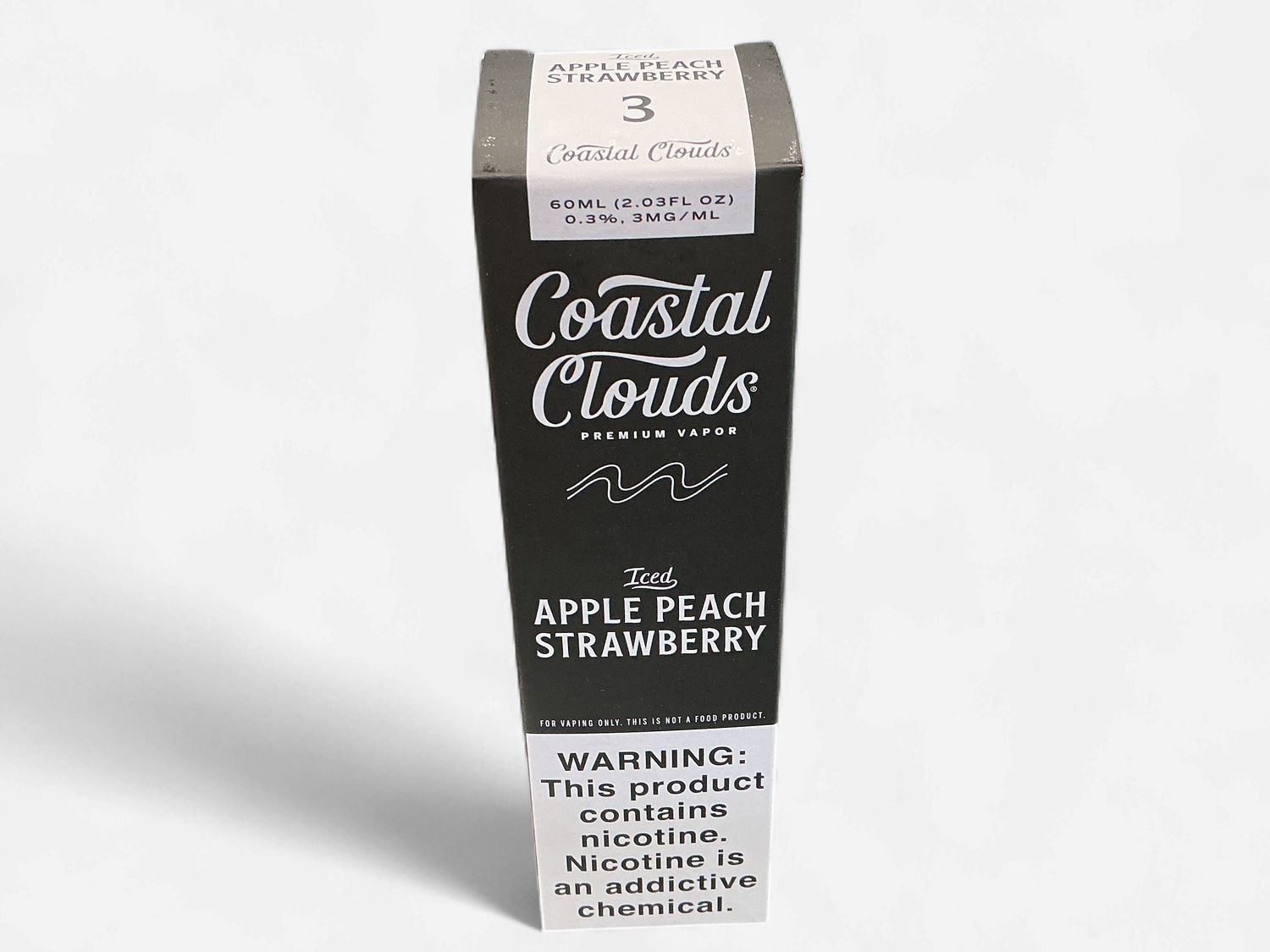 COASTAL CLOUDS 3 MG ICED APPLE PEACH STRAWBERRY