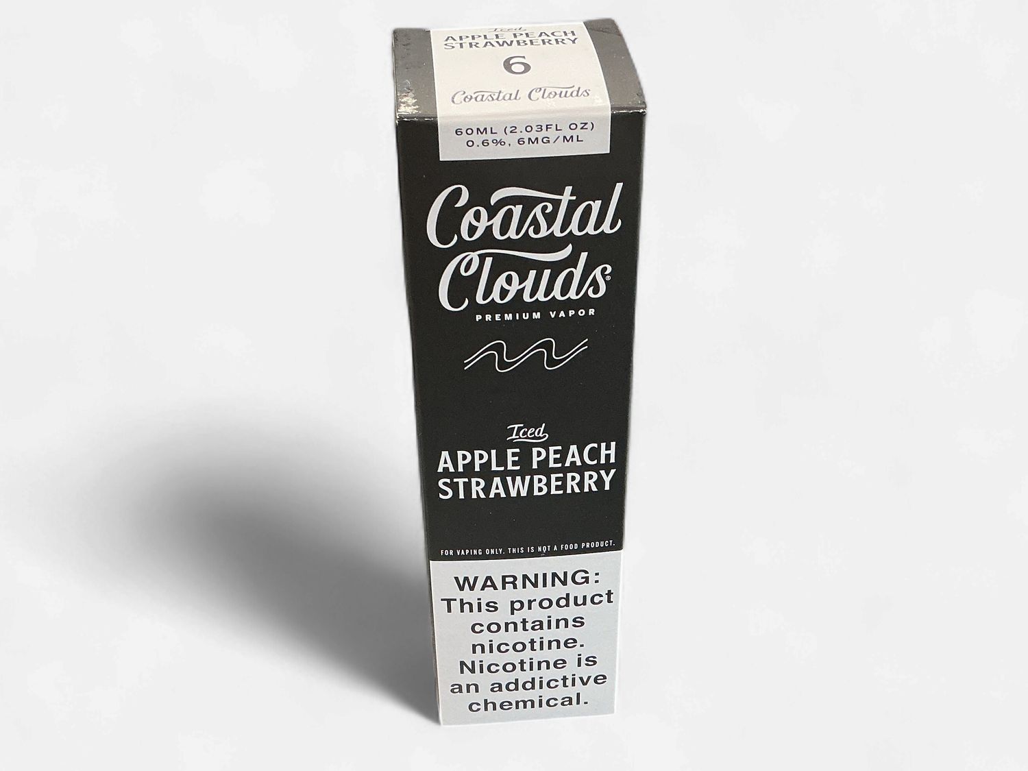 COASTAL CLOUDS 6 MG ICED APPLE PEACH STRAWBERRY
