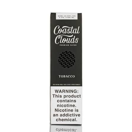 COASTAL CLOUDS 6 MG TOBACCO COASTAL CLOUDS 6 MG TOBACCO