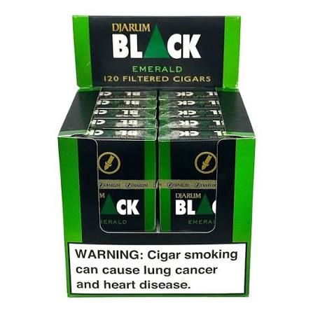 DJARUM 12 FLITERED CIGARS BLACK EMERALD DJARUM 12 FLITERED CIGARS BLACK EMERALD