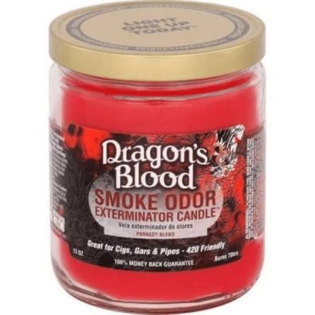 DRAGON BLOOD SMOKE ODOR EXTEMINATOR CANDLE 13OZ DRAGON BLOOD SMOKE ODOR EXTEMINATOR CANDLE 13OZ