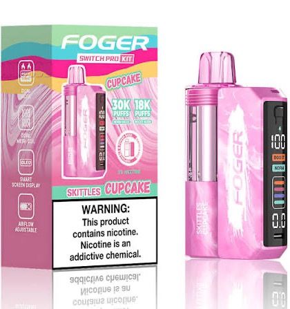 FOGER SWITCH PRO KIT 30K PUFFS SKITTLES CUPCAKE FOGER SWITCH PRO KIT 30K PUFFS SKITTLES CUPCAKE