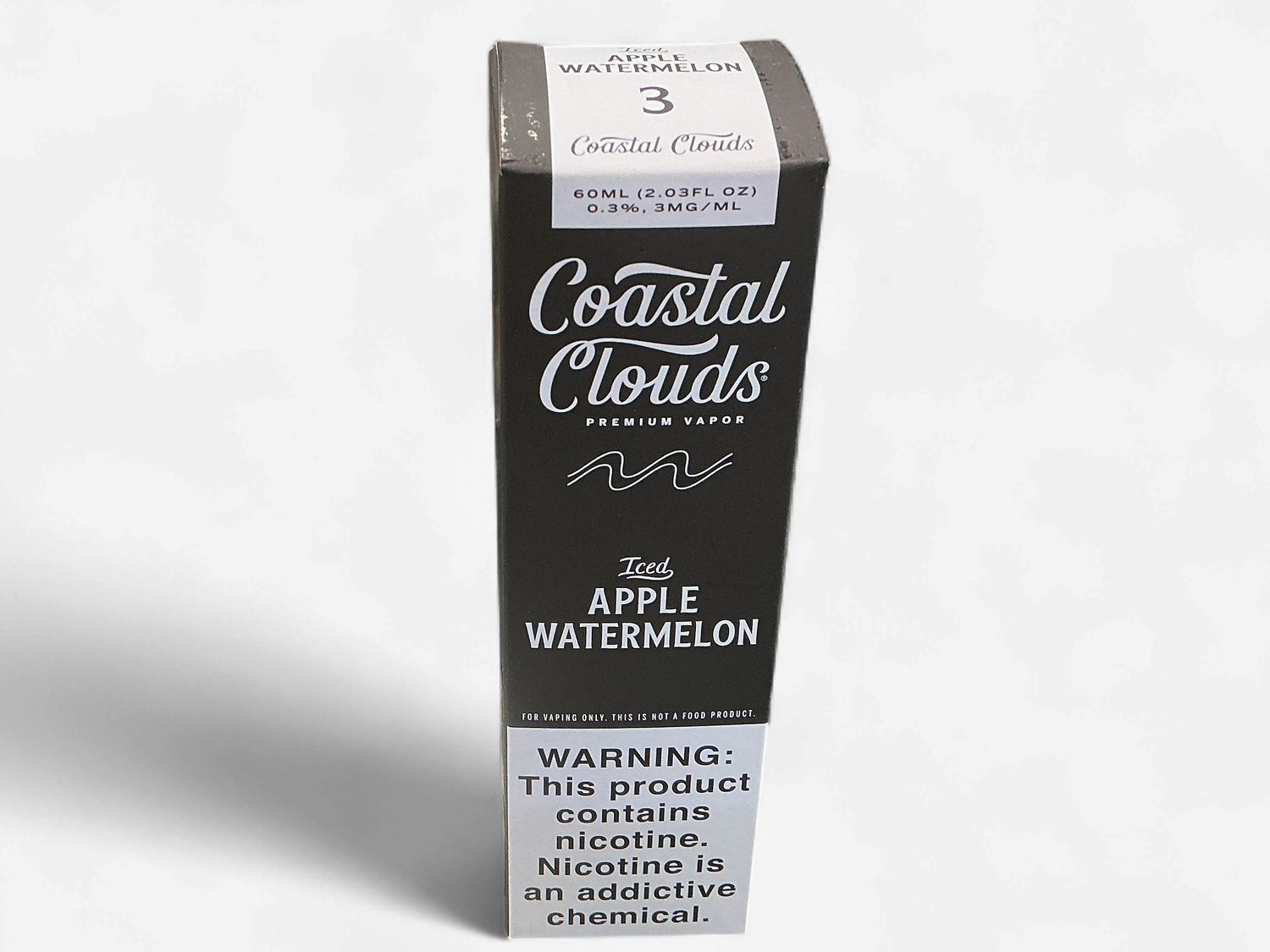 COASTAL CLOUDS 3 MG ICED APPLE WATERMELON COASTAL CLOUDS 3 MG ICED APPLE WATERMELON