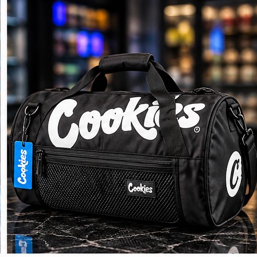 COOKIES BLACK DUFFEL BAG