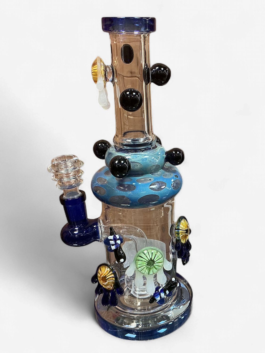 DARK BLUE MUSHROOM WATER PIPE DARK BLUE MUSHROOM WATER PIPE