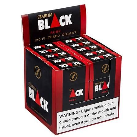 DJARUM 12 FLITERED CIGARS BLACK RUBY DJARUM 12 FLITERED CIGARS BLACK RUBY