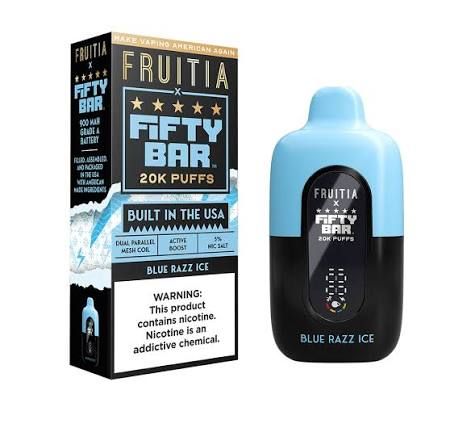 FIFTY BAR 20K BLUE RAZZ ICE FIFTY BAR 20K BLUE RAZZ ICE