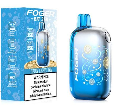 FOGER BIT 35K BLUE RAZZ ICE FOGER BIT 35K BLUE RAZZ ICE