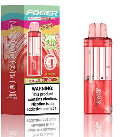 FOGER POD 30K PUFFS RED VELVET CUPCAKES FOGER POD 30K PUFFS RED VELVET CUPCAKES