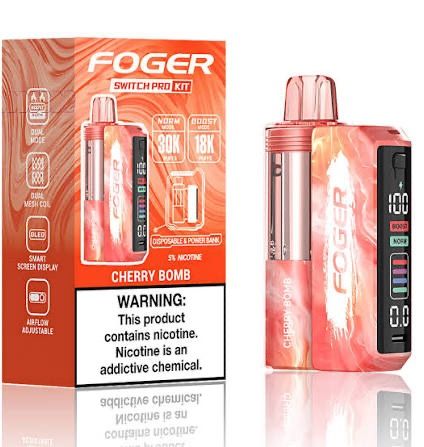 FOGER SWITCH PRO KIT 30k PUFFS CHERRY BOMB FOGER SWITCH PRO KIT 30k PUFFS CHERRY BOMB