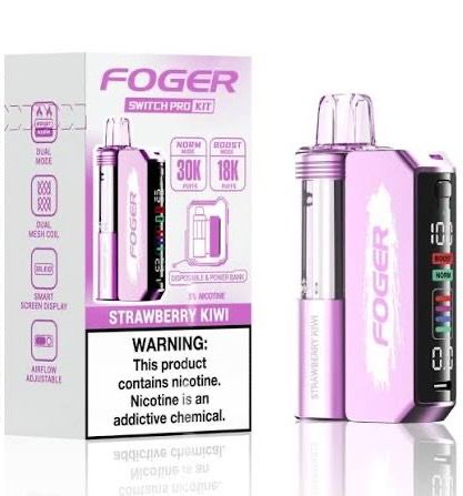 FOGER SWITCH PRO KIT 30k PUFFS STRAWBERRY KIWI FOGER SWITCH PRO KIT 30k PUFFS STRAWBERRY KIWI