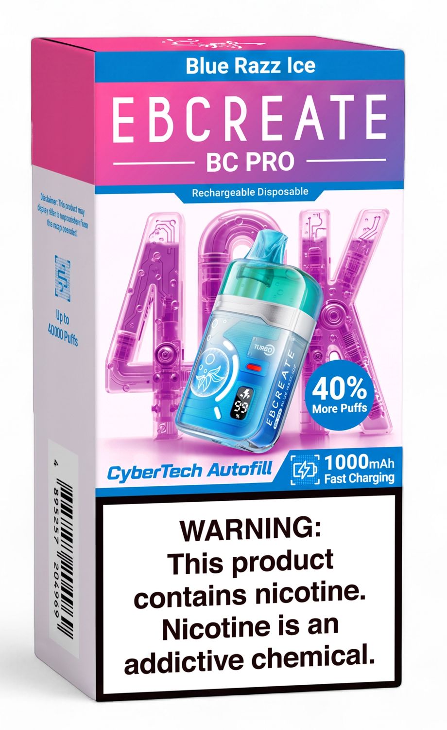 EBCREATE BC PRO BLUE RAZZ ICE