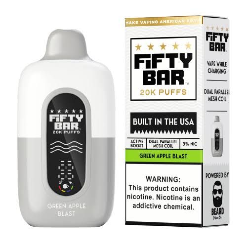 FIFTY BAR 20K GREEN APPLE BLAST