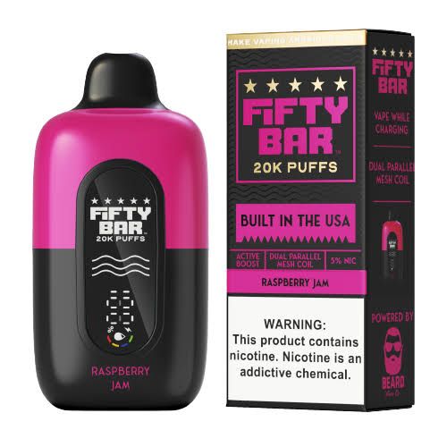 FIFTY BAR 20K RASPBERRY JAM FIFTY BAR 20K RASPBERRY JAM