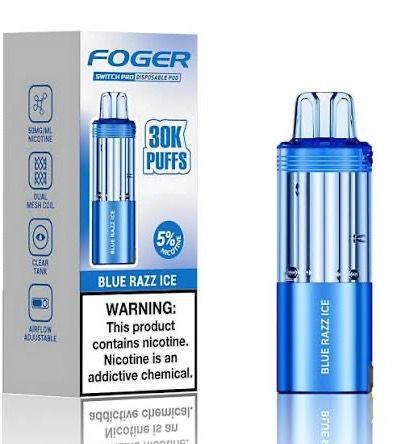 FOGER POD 30K BLUE RAZZ ICE FOGER POD 30K BLUE RAZZ ICE