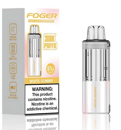 FOGER POD 30K PUFFS WHITE GUMMY FOGER POD 30K PUFFS WHITE GUMMY